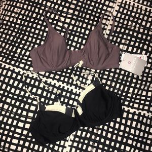 Althleta purple bikini top